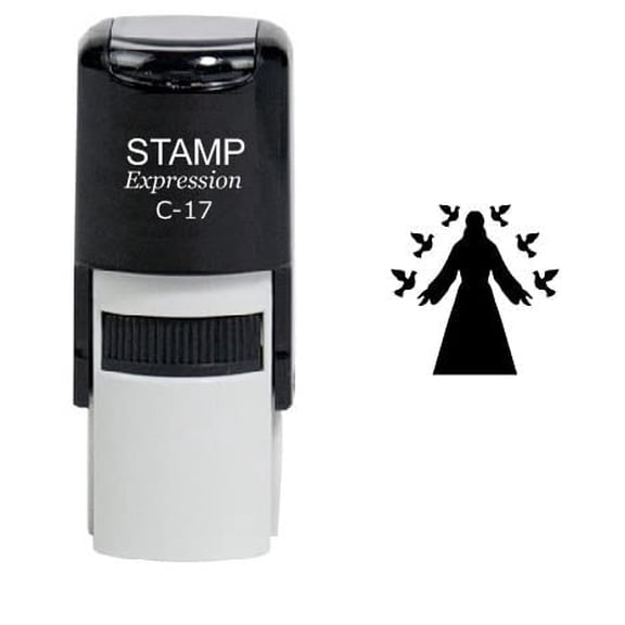 stampexpression - Jesus Christ Self Inking Rubber Stamp - Black Ink (W-6168)