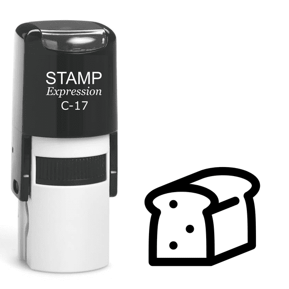 stampexpression - Loaf of Bread Self Inking Rubber Stamp - Black Ink (A-62318)