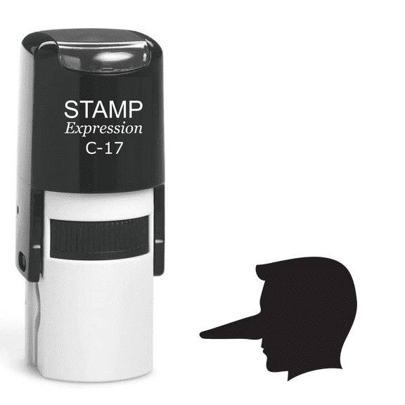 stampexpression - Lying Man Self Inking Rubber Stamp - Black Ink (A-62603)