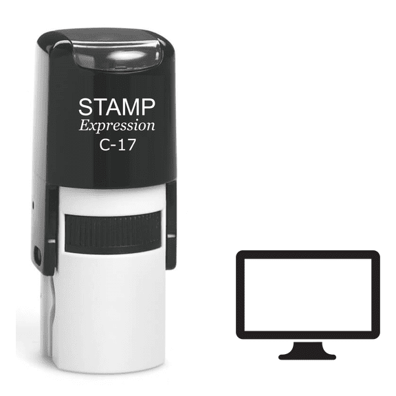 stampexpression - Monitor Self Inking Rubber Stamp - Black Ink (A-61331)