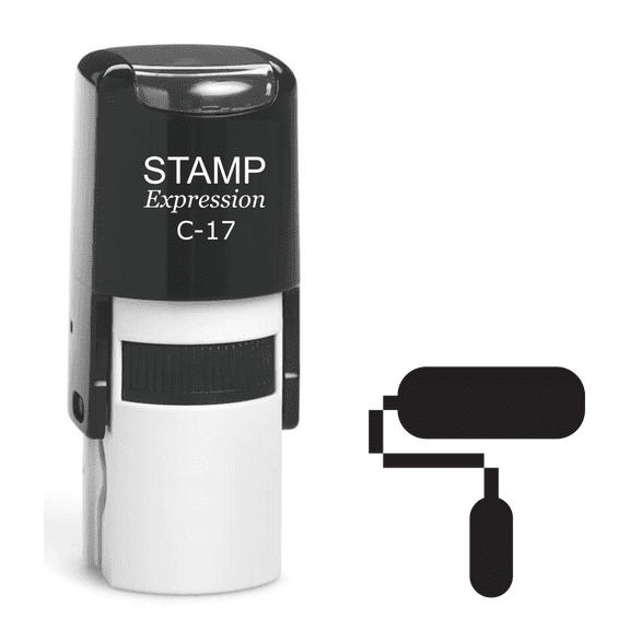stampexpression - Paint Roll Self Inking Rubber Stamp - Black Ink (A-61400)