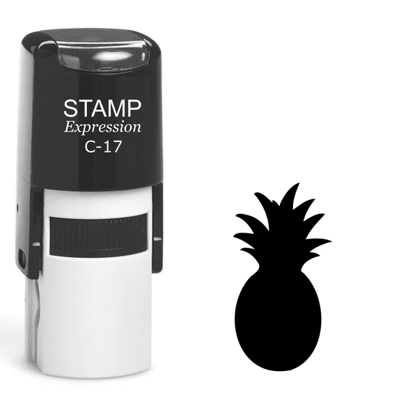 stampexpression - Pineapple Self Inking Rubber Stamp - Black Ink (A-61953)