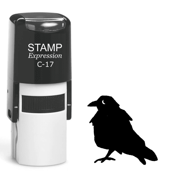 stampexpression - Raven Self Inking Rubber Stamp - Black Ink (A-62108)