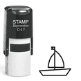thumbnail image 1 of stampexpression - Sailboat Self Inking Rubber Stamp - Black Ink (A-61523), 1 of 4