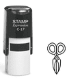 thumbnail image 1 of stampexpression - Scissors Self Inking Rubber Stamp - Black Ink (A-62254), 1 of 4