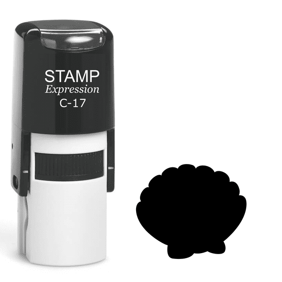 stampexpression - Seashell Self Inking Rubber Stamp - Black Ink (A-61553)