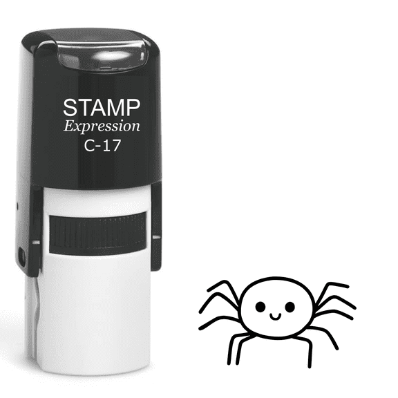 stampexpression - Spider Self Inking Rubber Stamp - Black Ink (A-62276)