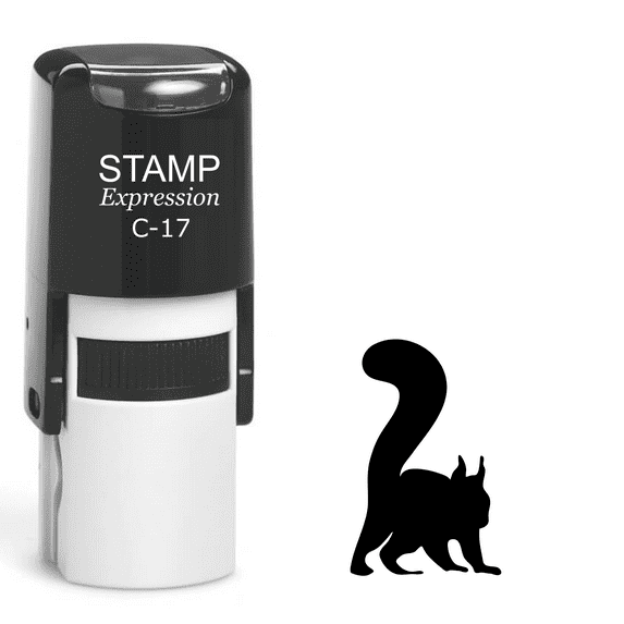 stampexpression - Squirrel Self Inking Rubber Stamp - Black Ink (A-61956)
