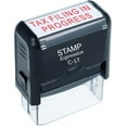 thumbnail image 1 of stampexpression - Tax Filing in Progress Office Self Inking Rubber Stamp - Red Ink (W-50033), 1 of 4
