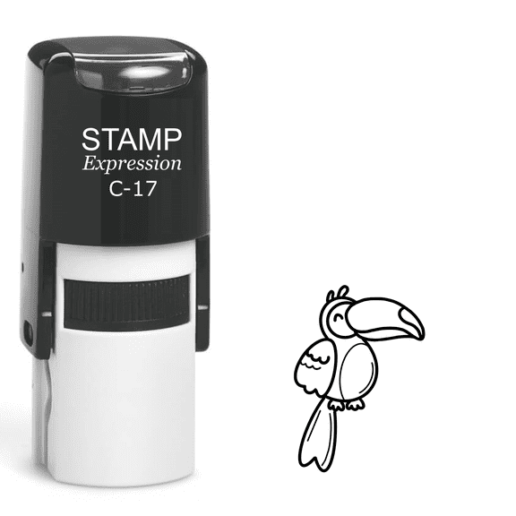 stampexpression - Toucan Bird Self Inking Rubber Stamp - Black Ink (A-62061)