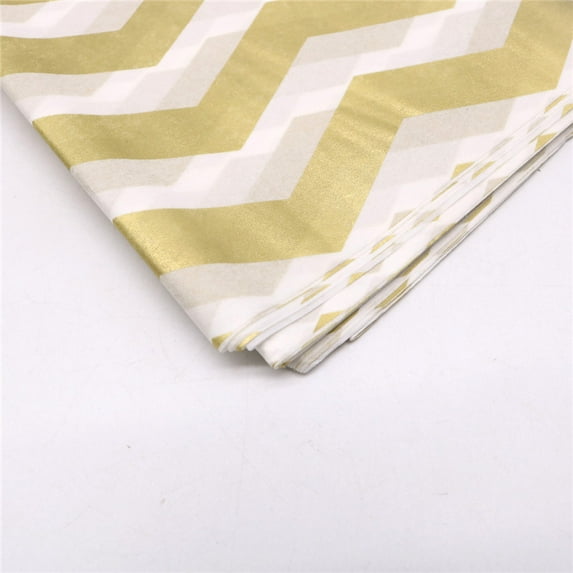 stamping silver pattern Sydney paper floral packaging flowers copy paper wave stripe color Sydney paper - Wave Gold