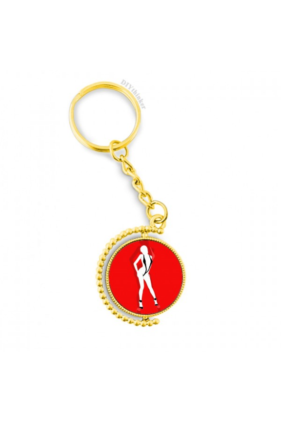 stand bikini beauty woman metal connector key chain  accessory en keyholder