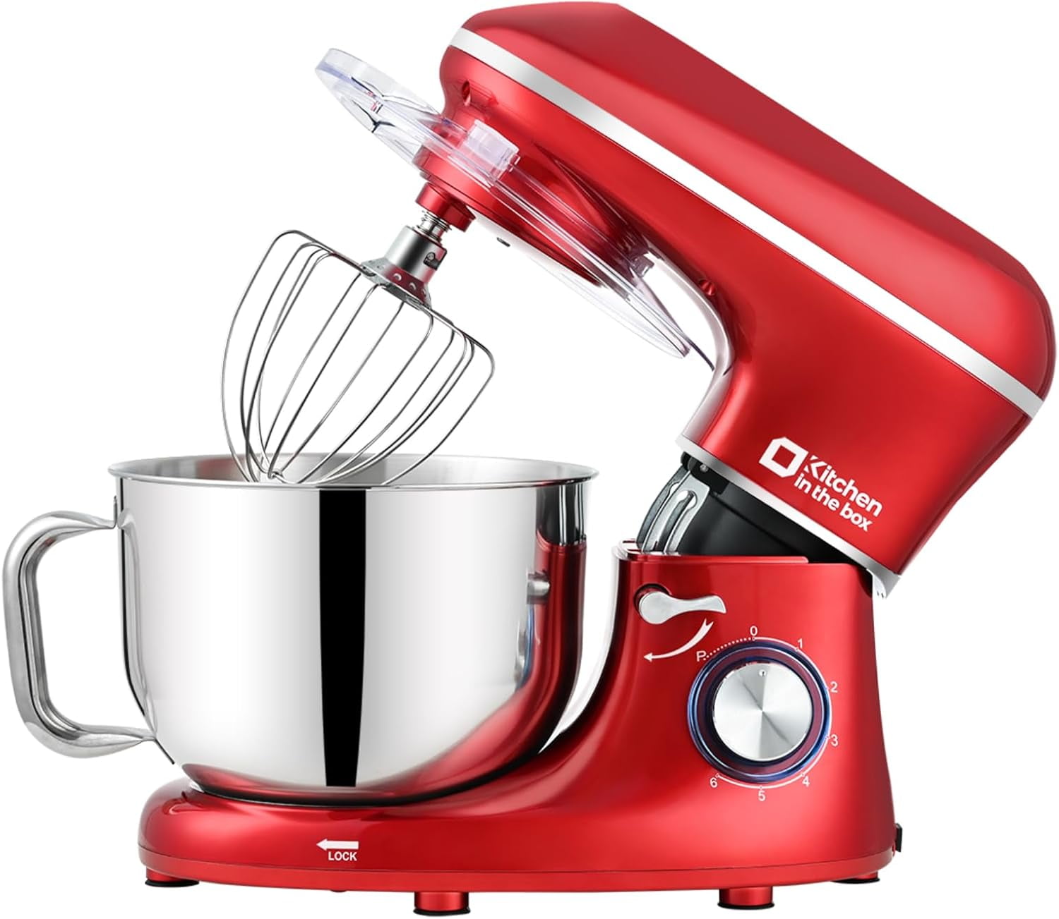 HomeChef 6.5 QT 6-Speed Tilt-Head Stand Mixer – Versatile Baking Tool