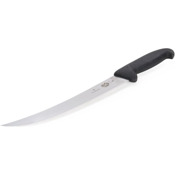 staple Cutlery 10-Inch Curved Breaking Knife, Black Fibrox Handle