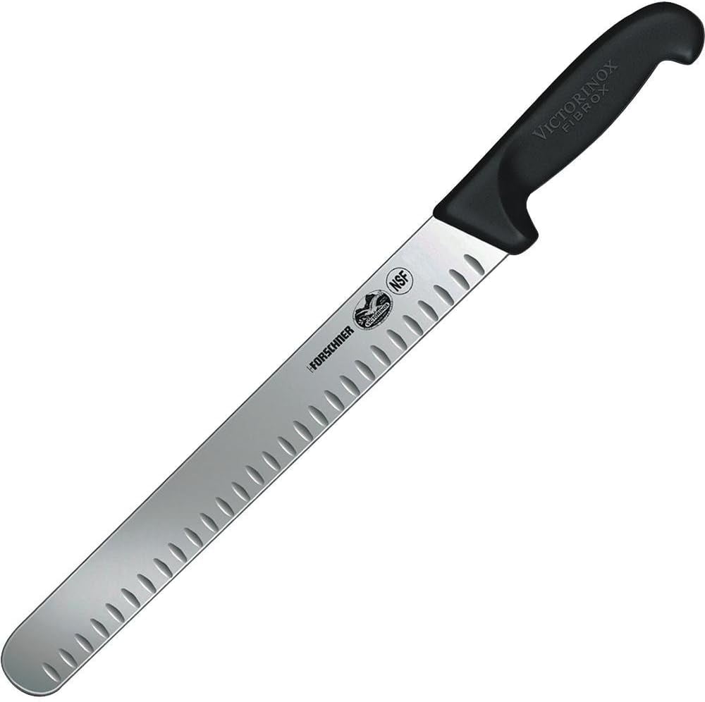 staple Fibrox Pro 12-Inch Slicing Knife with Granton Edge and Black ...