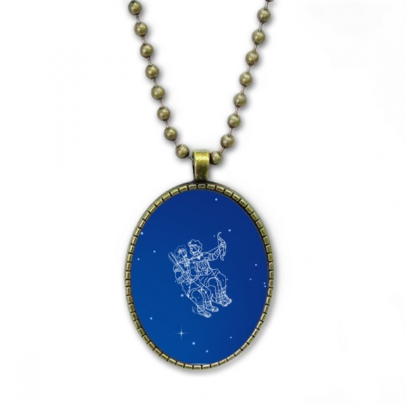 star universe geni constellation pattern necklace vintage chain bead pendant jewelry collection