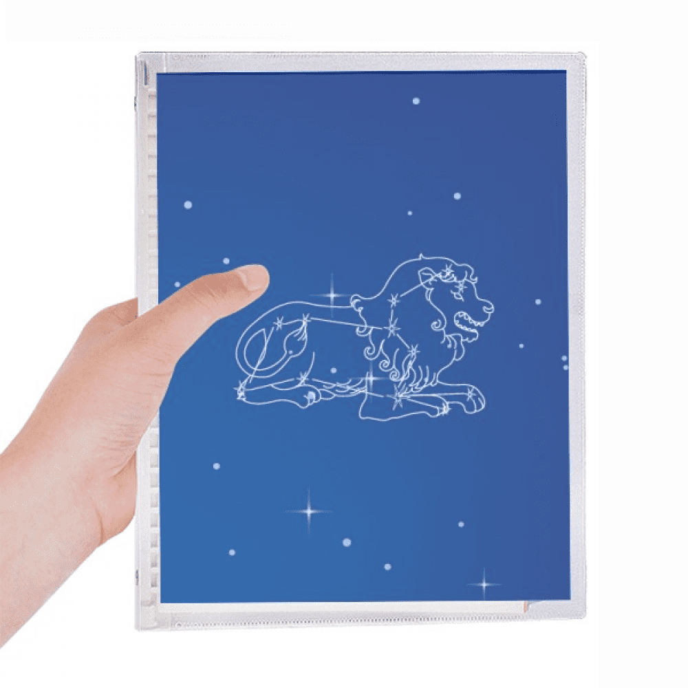 star universe leo constellation pattern notebook loose diary refillable journal statiry