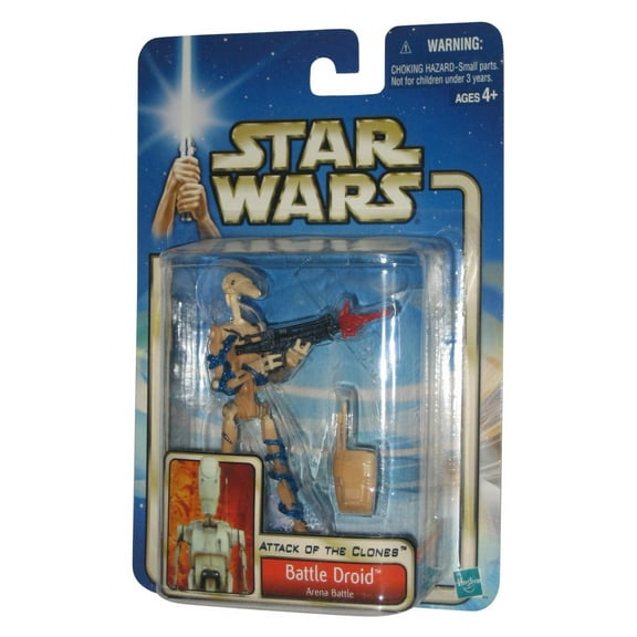 star wars attack of the clones red battle droid variant arena battle.
