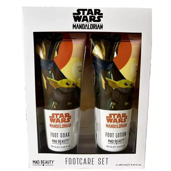 star wars the mandalorian foorcare set mad beauty