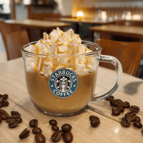 starbucks cafe theme scented soy wax candle