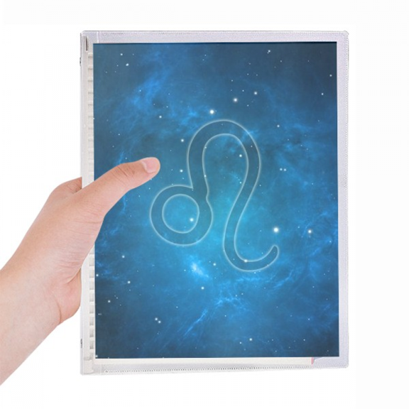 starry night leo zodiac constellation notebook loose diary refillable journal statiry