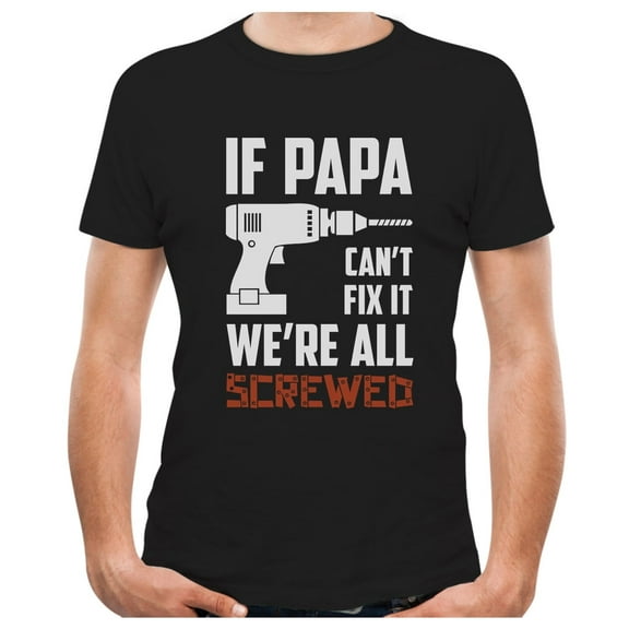 stars Papa Shirt - Father's Day Gifts from Daughter or Son - Grandpa Dad's Funny Men's Shirts - Gifts for Father's Day, Birthday, or Christmas - Made in the USA, Machine Washable