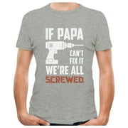 stars Papa Shirt - Father's Day Gifts from Daughter or Son - Grandpa Dad's Funny Men's Shirts - Gifts for Father's Day, Birthday, or Christmas - Made in the USA