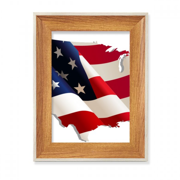 stars and stripes ameflag map desktop wooden photo frame display picture art painting multiple sets