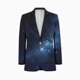 thumbnail image 1 of stars in the night sky Men's Suit Blazer Casual Party Wear Slim Fit Suit Jacket Fashionable Luxury British Style Men Suit Coat, 1 of 5
