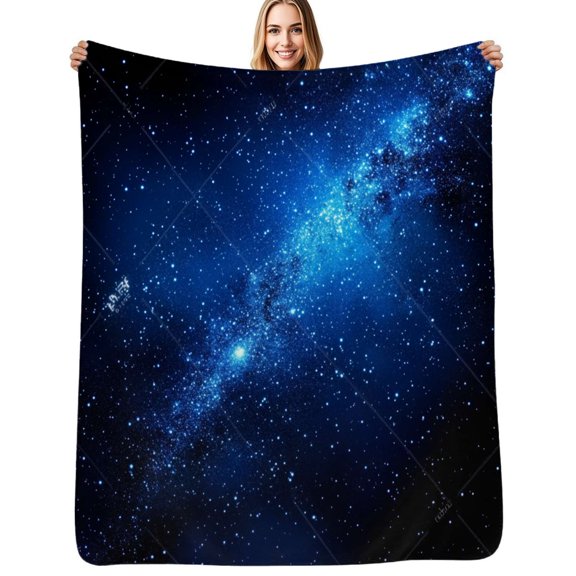 stars in the sky Flannel Blankets Soft Throw Blanket Winter Travel Office Outdoor Bedspread