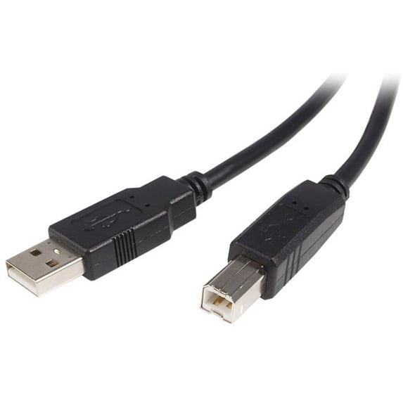 USB A to USB B Cable Startech USB2HAB5M Black