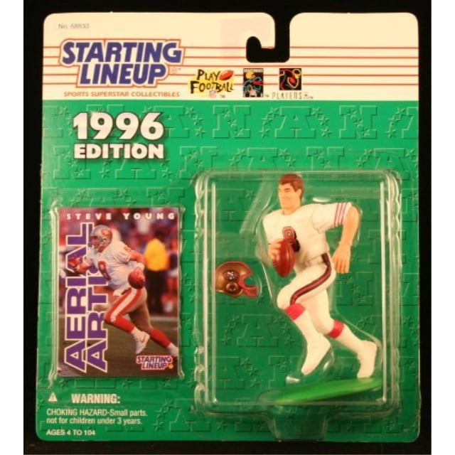 starting lineup steve young / san francisco 49ers 1996 nfl action