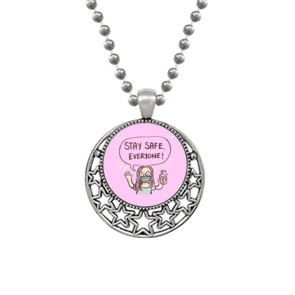 stay safe every facehead respirator necklaces pendant retro moon stars jewelry