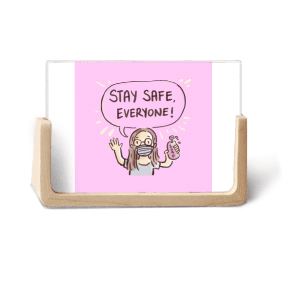 stay safe every facehead respirator photo wooden photo frame tabletop display