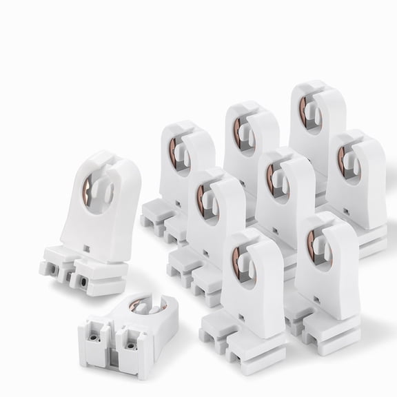 stcellnmex 10 Pack Non Shunted LED Tombstones T8 T10 T12 Lamp Holder Bulb Holder for LED Fluorescent Tube Replacement Light Socket Ballasts