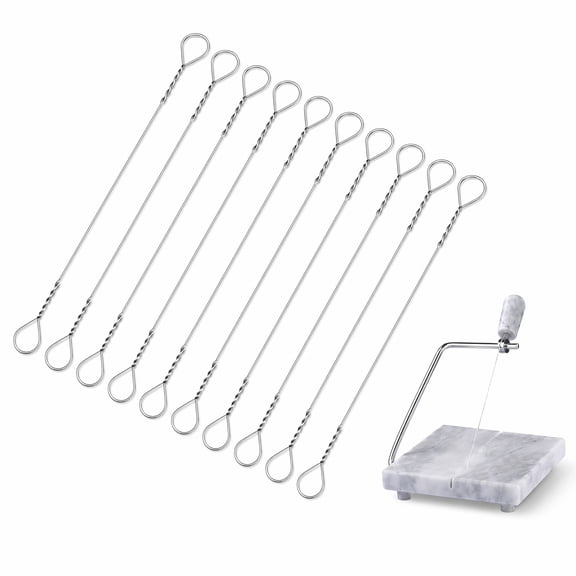 stcellnmex 10 Pcs Cheese Slicer Wire Replacement Block Cheese Cutter Wire for Polished Marble