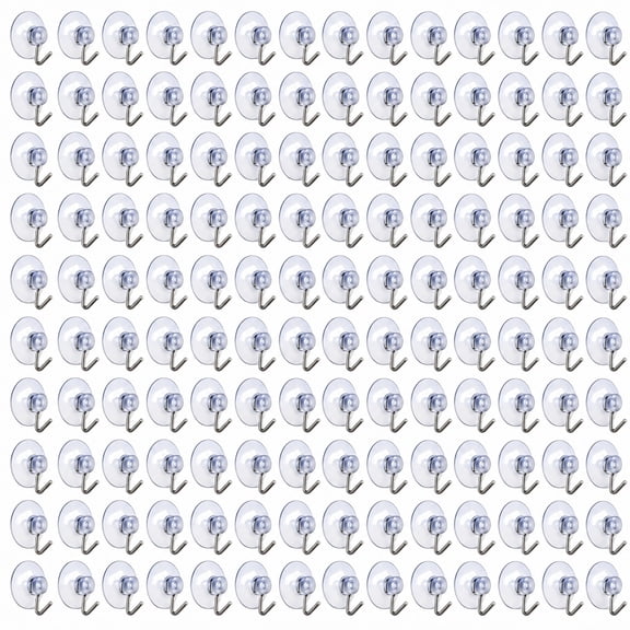 stcellnmex 100 Pcs Christmas Small Suction Cup Hooks for Glass Window