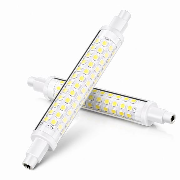 stcellnmex 2 Pcs R7S LED Bulb 100W Halogen Replacement Dimmable T3 J Type Light for Work Landscape Floor Lamps 118mm 6000K Daylight White