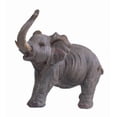 thumbnail image 1 of 6.5 Inch Small Polyresin Walking Elephant with Trunk Up Figurine, 1 of 1