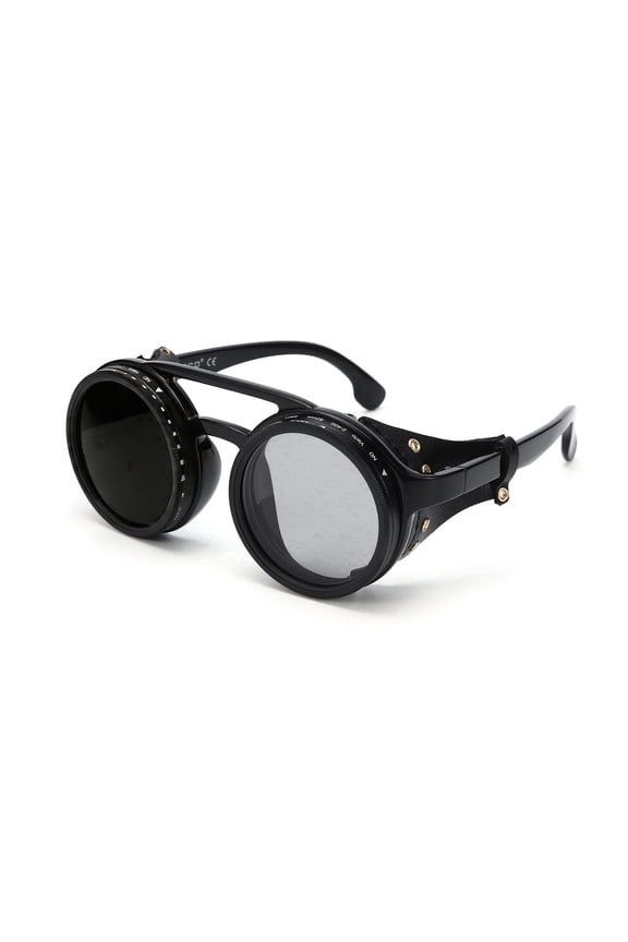 Steampunk Polarized Sunglasses - 1-9 Gears 360° Adjustable Tint Sunglasses | ND Filter & UV400 Protection for Fishing Hiking Cycling Running