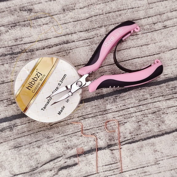 stedi 4.9-Inch Needle Nose Pliers for Jewelry Making, Mini Pliers, Chain Nose Pliers with Precision Non-Serrated Jaws and TPR Comfortable Handle for Jewelry Repair, Wire Bending, Gripping (Pink)