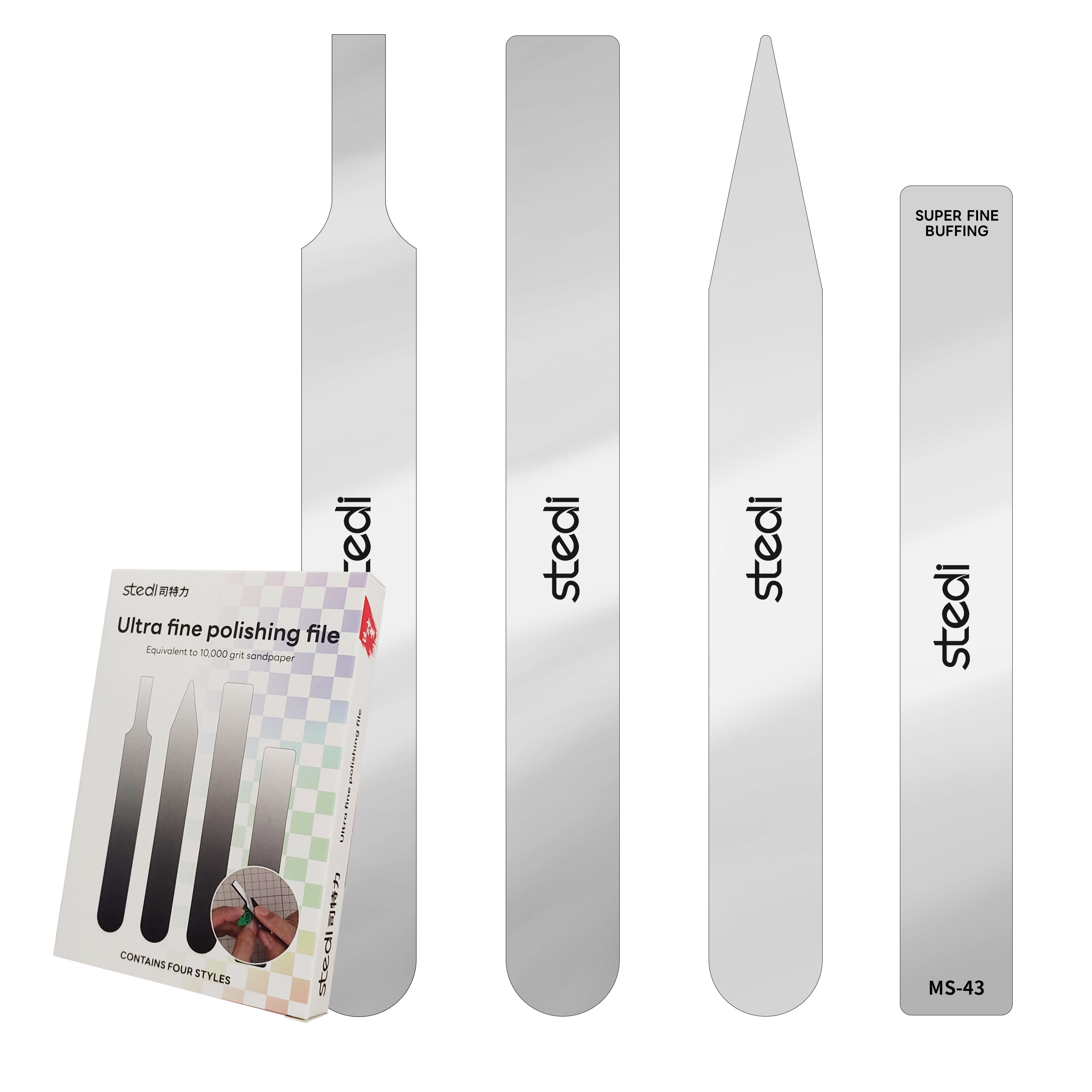 stedi Hobby Model Polishing Tools 4 PCS, Ultimate Precision Files ...