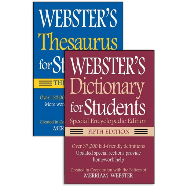 ster's for Students Dictionary/Thesaurus ShrinkWrapped Set