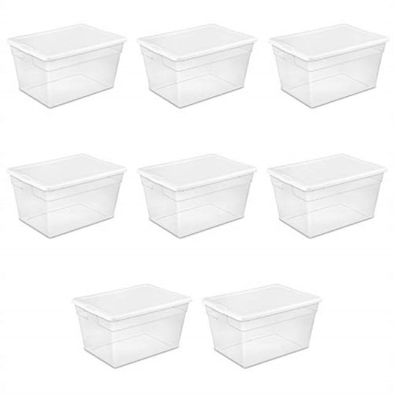Sterilite 56 Quart Clear Plastic Storage Container Box w/ Latching Lid (24  Pack), 24pk - City Market