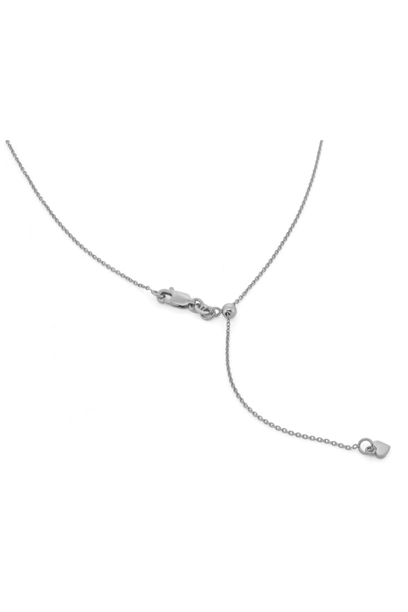sterling silver adjustable cable chain