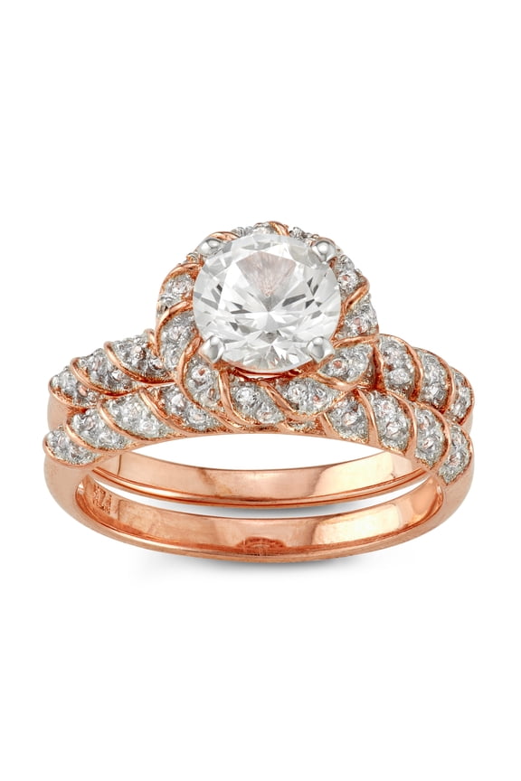 sterling silver created white sapphire ring