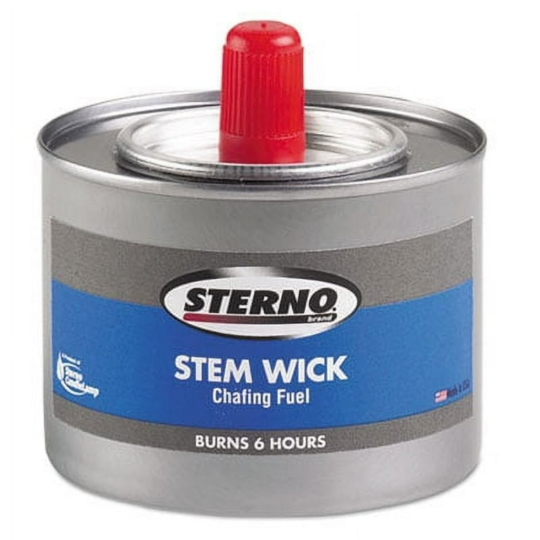 Chafing Fuel Can With Stem Wick, Methanol, 6 Hour Burn, 1.89 g, 24/Carton Chafing Fuel Can With Stem Wick, Methanol, 6 Hour Burn, 1.89 g, 24/Carton