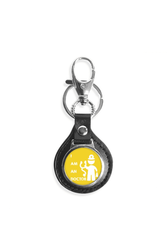 stethoscope doctor body position key link chain keyholder finder hook metal