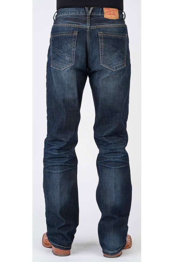 men's modern fit boot cut jeans - 11-004-1312-4070 bu