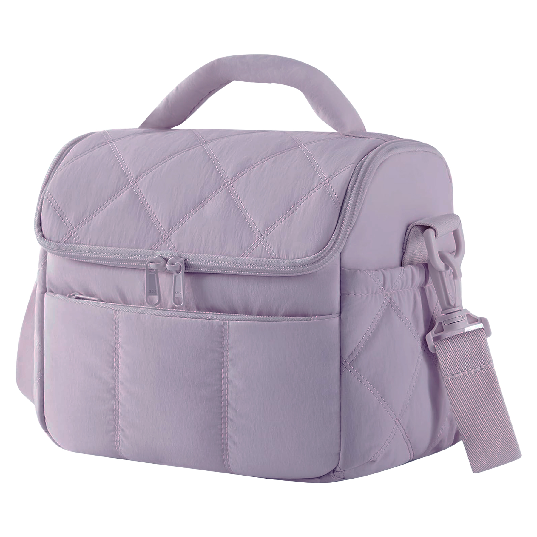 stillithou Lunch Bag Insulated Leakproof, Quilted Puffer Lunch Bag Women Lightweight for Work Travel Beach Picnic, Medium(Normal), Grey